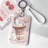 Waterproof Cartoon Plastic Card Cover Women's Kids Bus Credit ID Name Business Working Bank Card Badge Holder Protective Cover