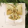 Mirror Bow Christmas Tree Ornaments Elegant Holiday Hanging Decoration for Xmas Tree Hotel Window Party Holiday Display