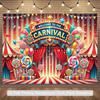 2D Welcome To the Carnival Photography Backdrop for Carnival Party & Photo Booth