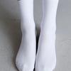 7/14/21 Pairs Women Classic Black And White Solid Color Fashionable Versatile Sweat-Absorbing Soft And Breathable Casual Socks