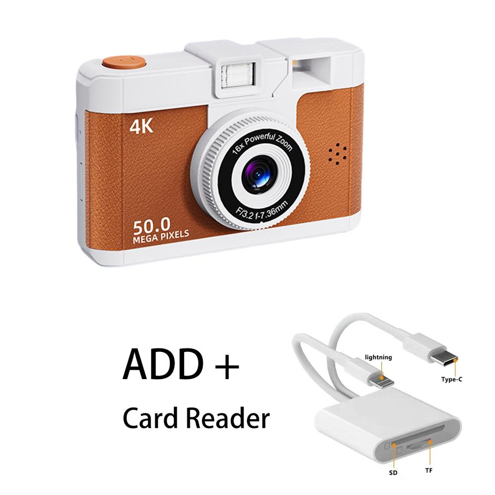 Dual-Kamera-Fotomaschine Retro-Punktkameras HD 1080P Digitalkamera Kindergeburtstagsgeschenke Audio- und Videokarte