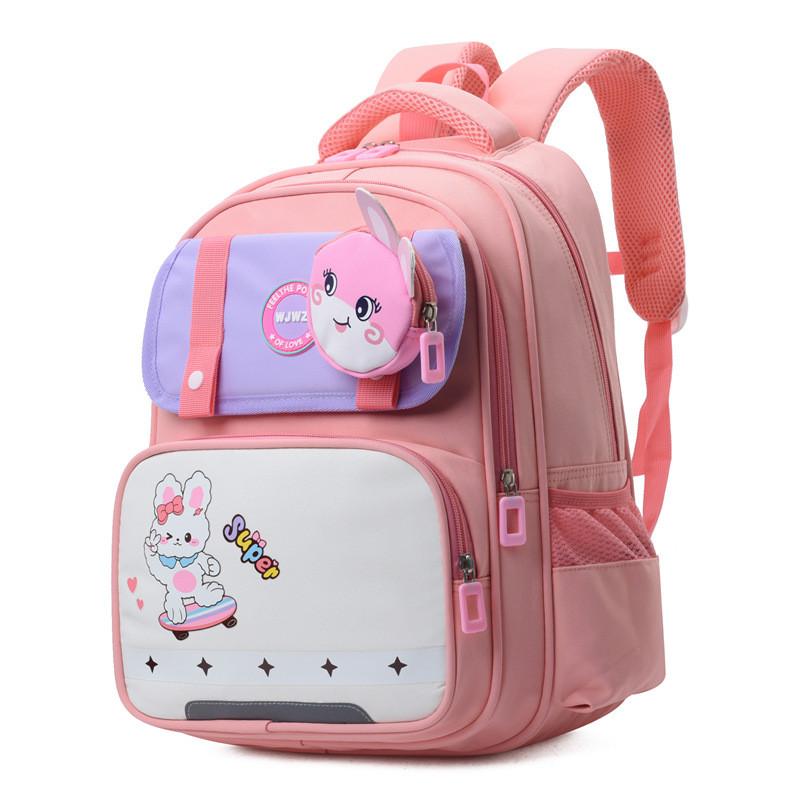 

Versatile Waterproof And Animal Pattern Backpack Great For Boys And Girls School Light Pink
