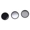 3 in 1 Camera Filter Kit ND8 CPL GND Filter Set Replacement Neutral Density Filter Circular Polarizing Filter Graduated