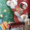 Weihnachts-Schneeflocken Retro Koala Vorhänge für Wohnzimmer Schlafzimmer Heimdekoration Fenster Voile Tüll Vorhang Drapes