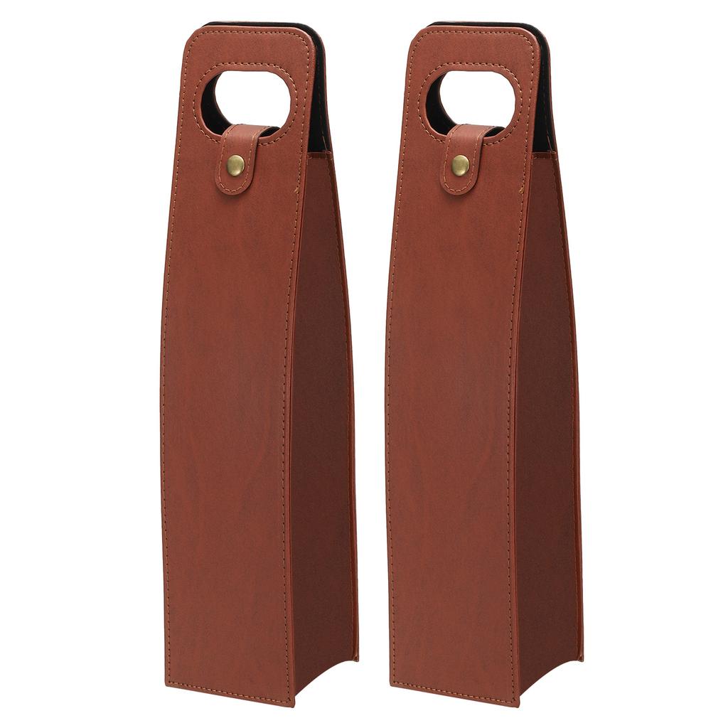 1/2pcs Wine Gift Bag Wine Bag Reusable Leather Wine Tote Carrier Wine Bottles Portable Champagne Gift Bags for Party Wedding