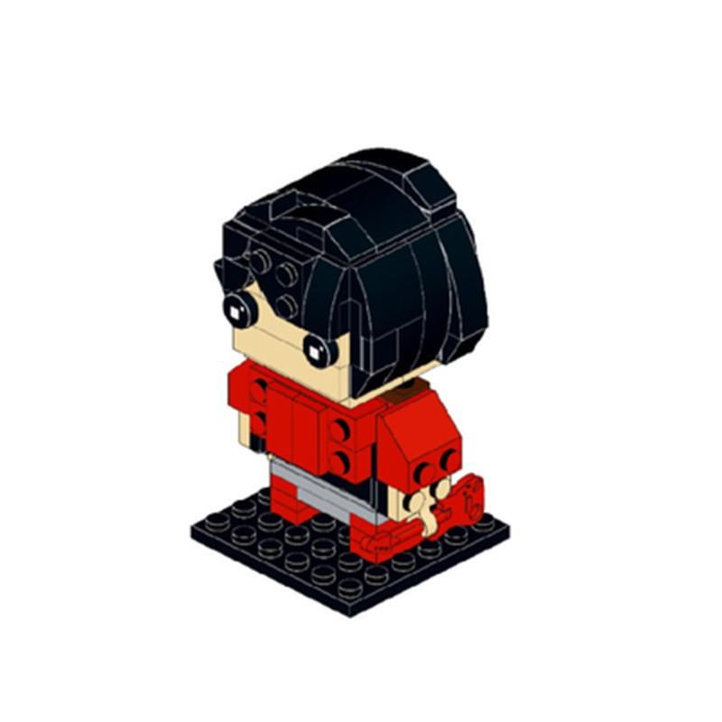 MOC-compatible building blocks, small-piece construction bricks, Mayday band monster blockhead and big-head figure set toy