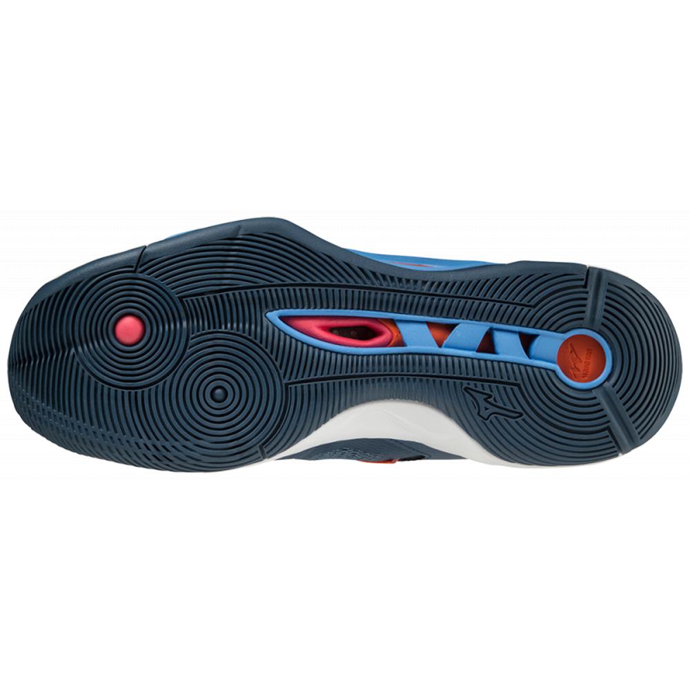 Sports shoes Mizuno navy blue Wave Momentum 2 Mid