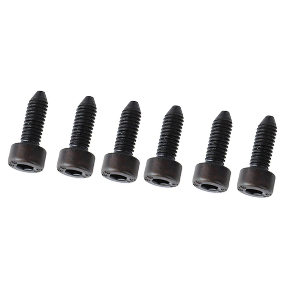 6PCS Black Golden Silver Bridge Saddle Screws Metal Guitar Mounting Screws Electric Guitar