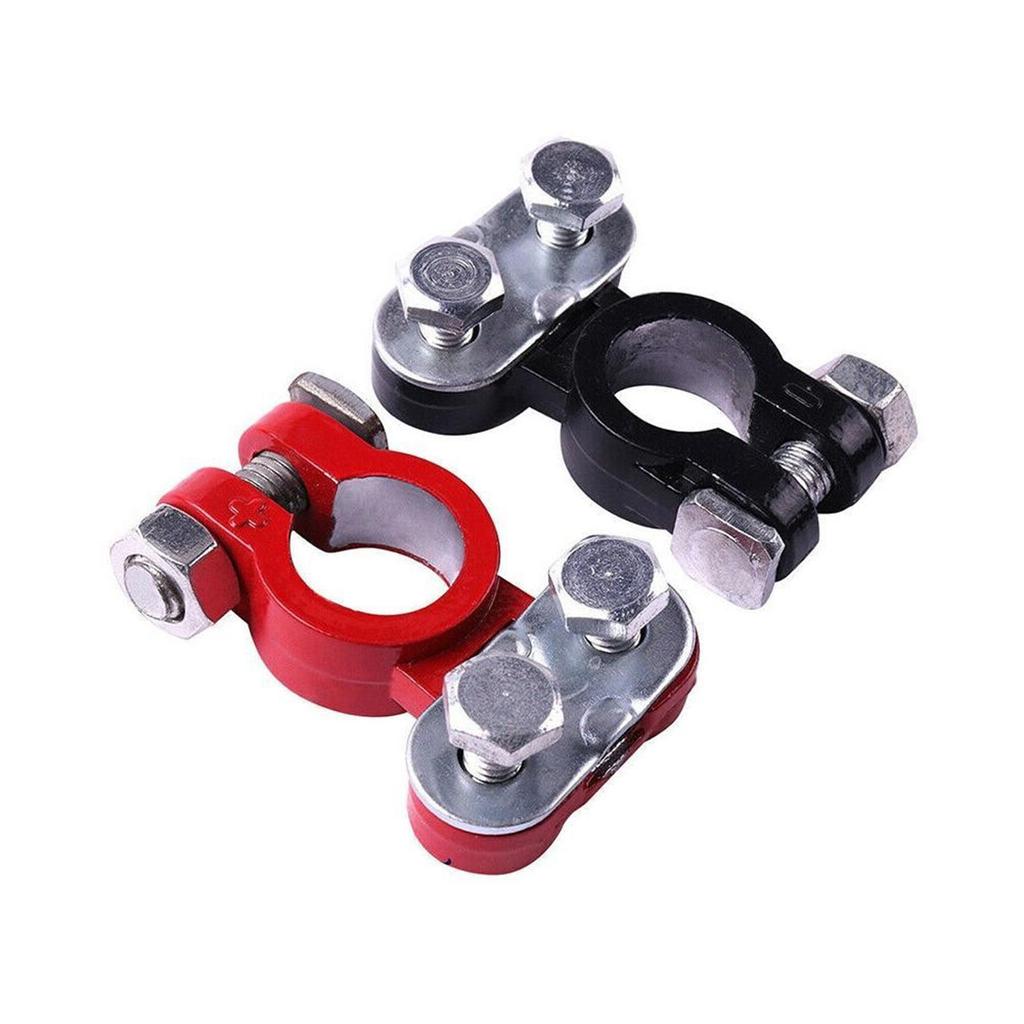 Car Battery Terminals 12V Auto Battery Terminal Connector Battery Cable Terminal Adapter Clamps Clip Screw