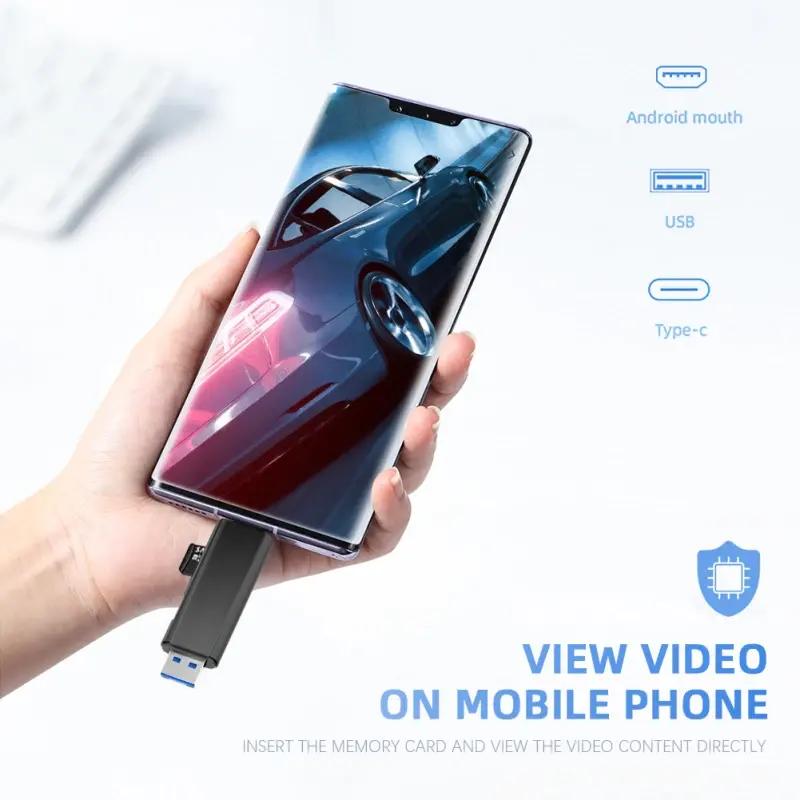 New 5 in 1 Multifunction USB 2.0 Type C USB Micro USB SD TF Memory Card Reader for Android Computer Dock OTG Type C Adapter 3