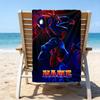1pc Spider Man2 Beach Towel with Custom Name, Beach/Swimming/Bath/Picnic/Camping Towel, Suitable for Seaside Beaches