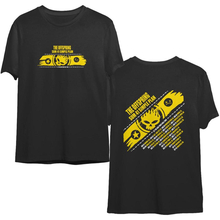 The Offspring Concert Shirt The Offspring Let The Bad Times Roll Tour Unisex T-Shirt S