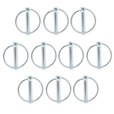 10 Piezas Clips de Anillo de Pasador Acero al Carbono Anular Clips de Anillo de Pasador Abrazadera Pasador de Bloqueo de Articulación para Bicicleta Camiones Barco Remolques