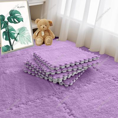 12Pcs Baby Plush Activity Play Mat EVA Foam Soft Play Carpet 30*30*1CM Puzzle Play Mat Rug for Children Bebe Room Floor Mat