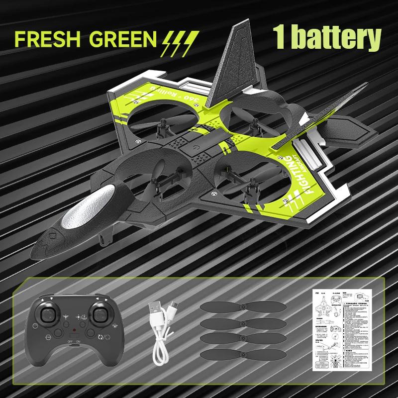 Non-Toxic S98 Rc Plane Remote Control Aircraft Toy Foam Fixed With Light Height Stunt Four-Axis Combat Drone Toys For Kids Christmas Gifts