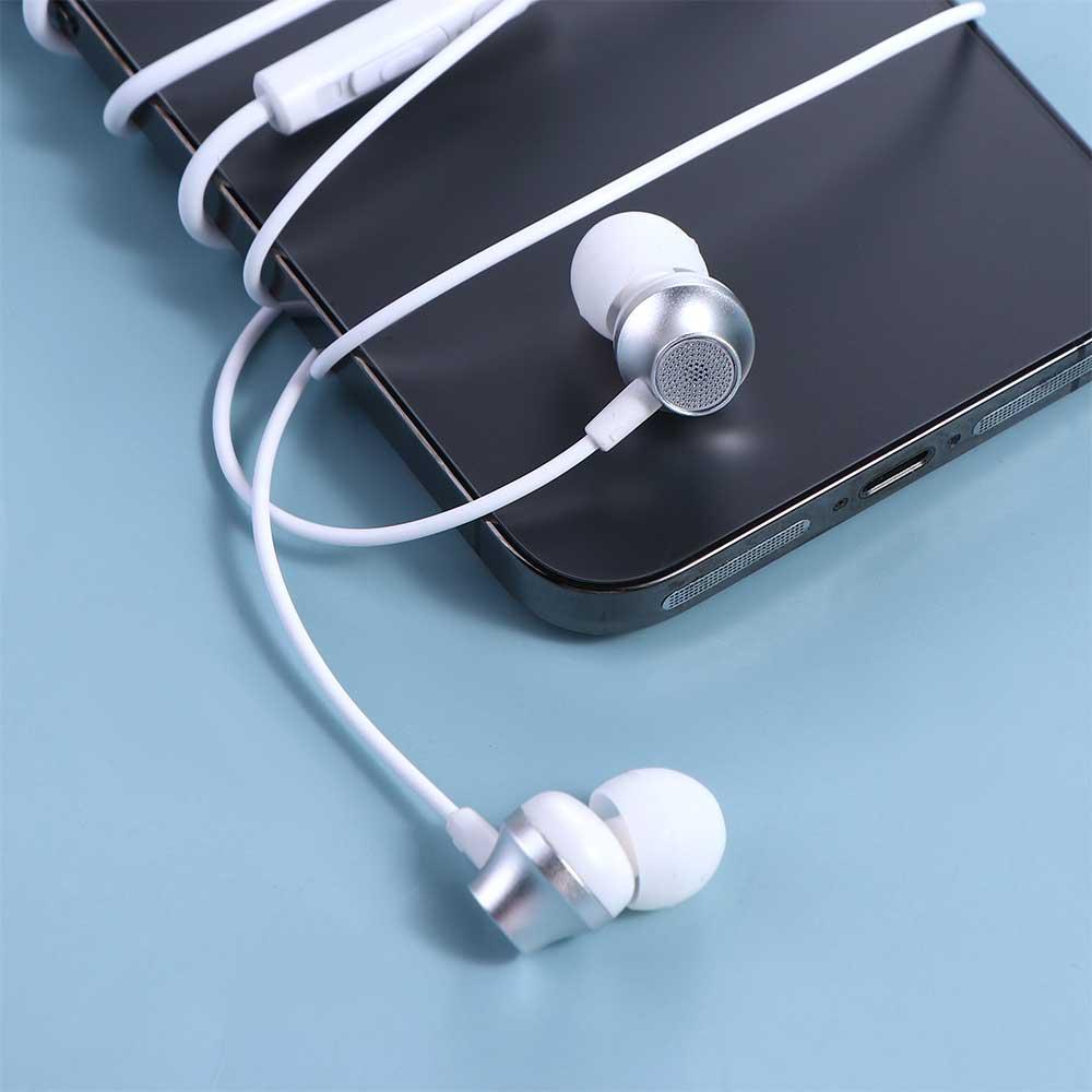 3.5MM Hands Free with Mic Sport Headset Wired Headphones In-Ear Earphones Type-C Earbuds