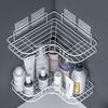 Wall-Mounted Bathroom Storage Rack - Punch-Free, Space-Saving Solution for Toiletries and Cosmetics