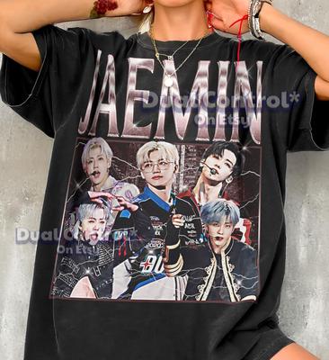 Jaemin Box 90er Vintage Retro Bootleg Shirt, K-Pop Boygroup Idol Grafik T-Shirt, Koreanischer Sänger Ästhetik Fan Bekleidung #SAF