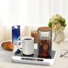 Coffee Warmer with Timer Food Box Heating Base Sturdy for Tea Milk Cocoa White