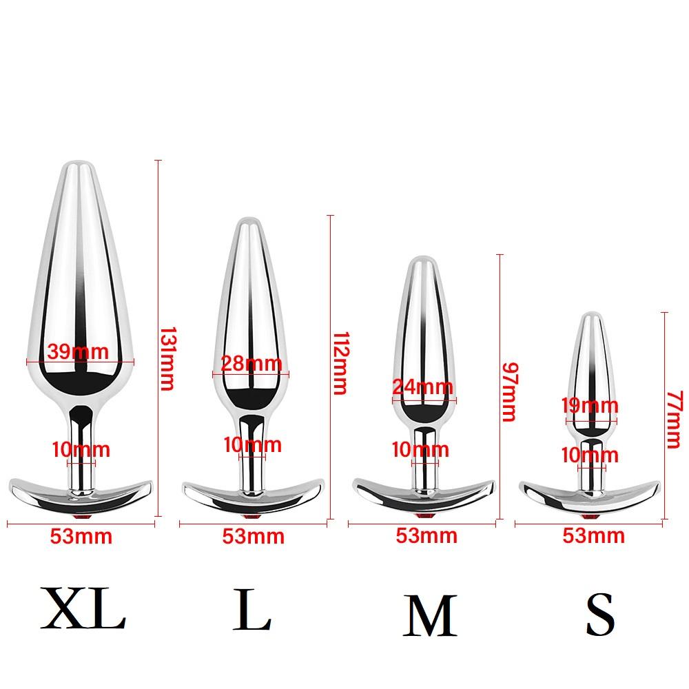 Conjunto de plugue anal de contas de metal pequeno grande plugue anal vestível joias dilatador dildo massageador de próstata brinquedo sexual homem mulher loja