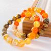 Maillard Maple Natural Tiger'S Eye Honey Milk Cover Citrine Chalcedony Bracelet Bracelet