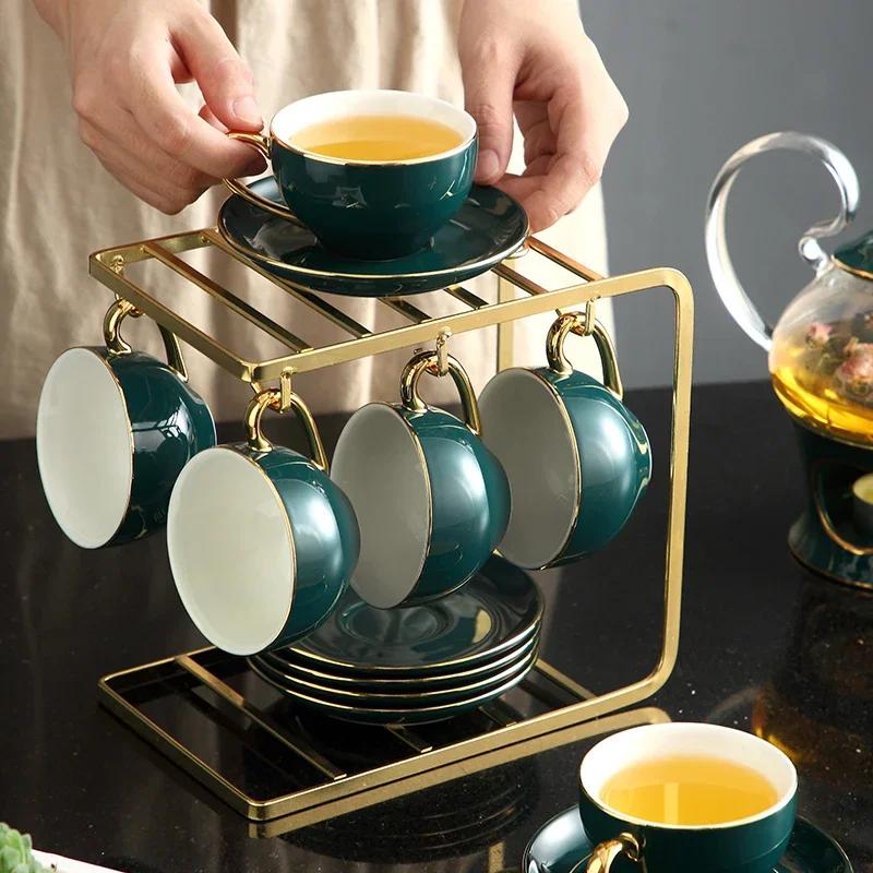 

Creative Fashion Hotel Mug Milk Tea Cup 1 Pot 6 Cups Ceramic Coffee Cup 6pcs 120ml 1pc 620ml зелений