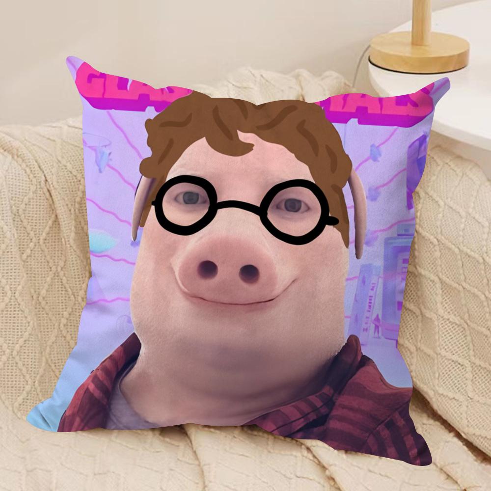 

John Pork Is Calling Cushion Cover Soft Plush Throw Pillow Cover DoubleSided Printed Cushion Case Cozy Sofa Home Decor 30x30cm