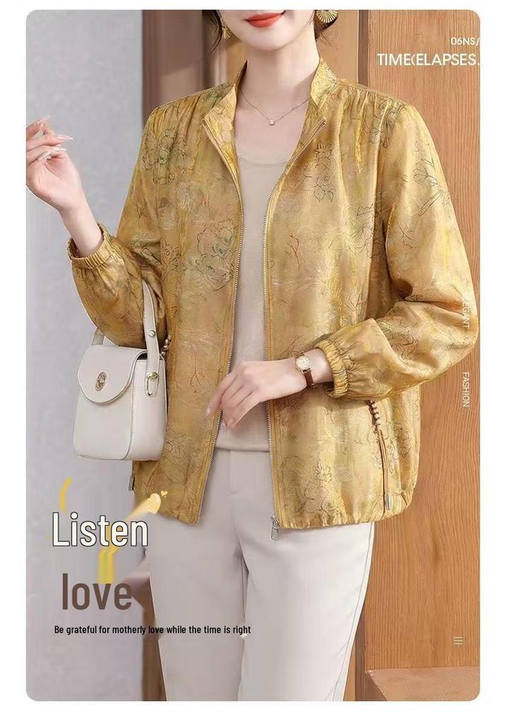 2026 Spring Fashion Age-Reducing Jacket for Middle-Aged & Elderly Women - Casual Thin Style Top