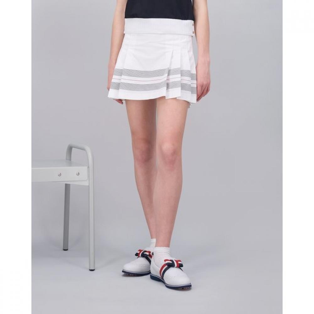 ONOFF Women S pleatS Print culotteS Of4003la White