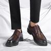 Fashion Luxury men's leather shoes Comfortable daily high-quality style Elegant work or party Thick soled height increasing shoes