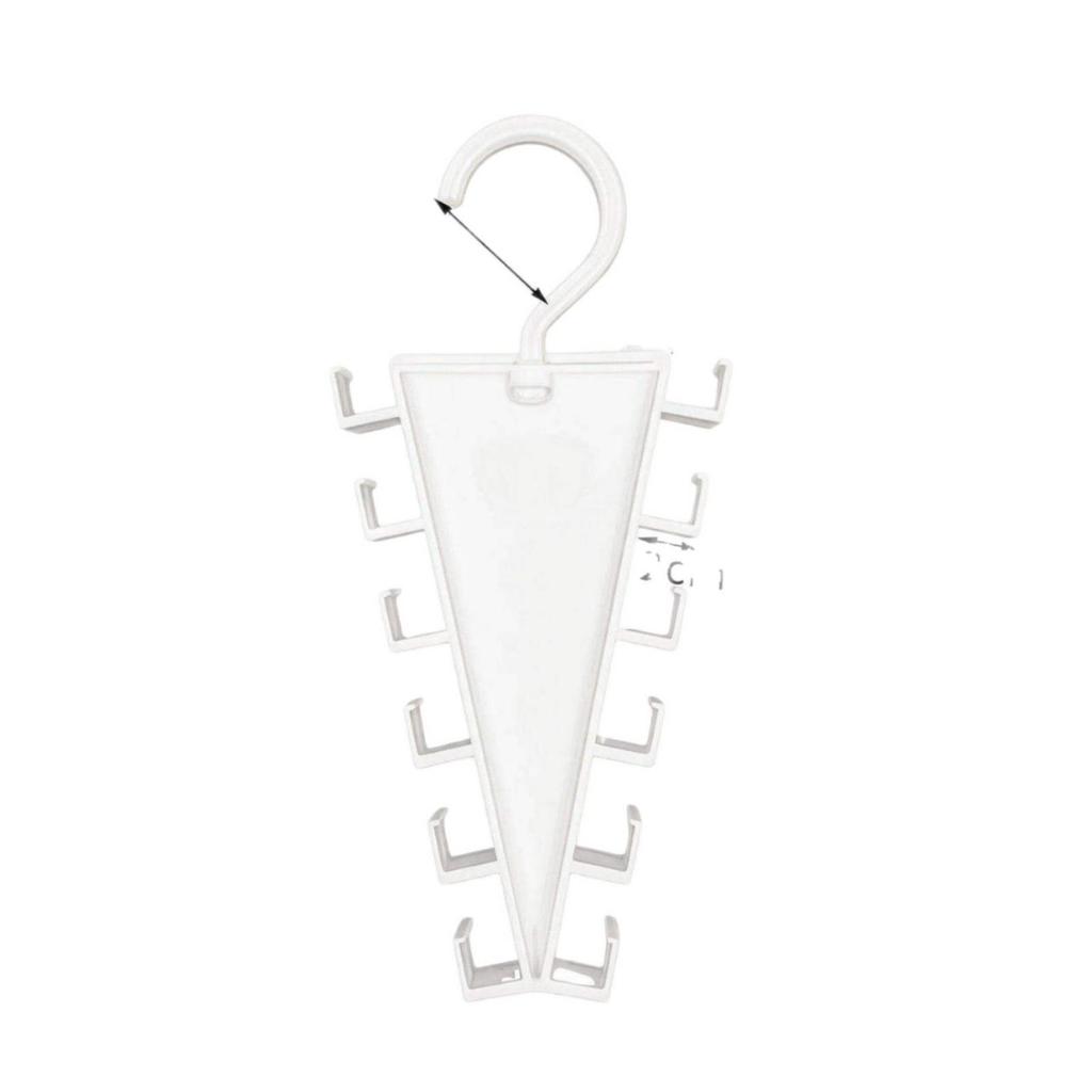 V-Shaped Dual-Sided Hanger & Storage Rack for Clothes, Belts, and Scarves