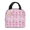 Cartoon Cute Dinosaur Pattern Insulated Lunch Bag for Kids School Cooler Thermal Food Box Tote Leakproof Lunch Boxes Container