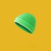 Wool Hat Female Autumn and Winter Yuppie Hooligan Solid Color Melon Rind Male Cold Hat Ins Trendy Knitted Hat