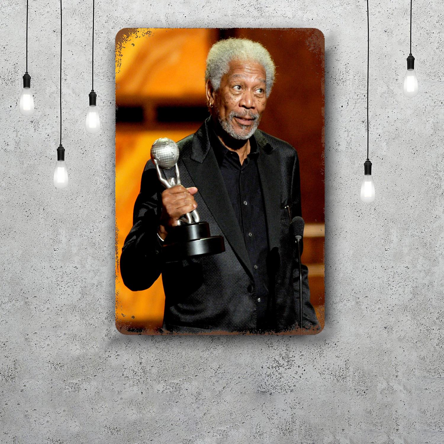 

de niro morgan freeman Decor Poster Vintage Tin Sign Metal Sign Decorative Plaque for Pub Bar Man Cave Club Wall Decoration 20x30cm（7.8x11.8inch）