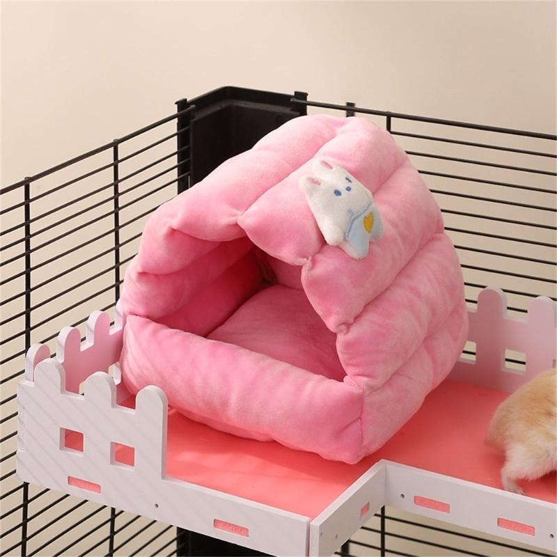 Lovely Small Animal Houses for Hamsters Rabbits And Birds Decorative Homes Pet Nest Breathable Bed