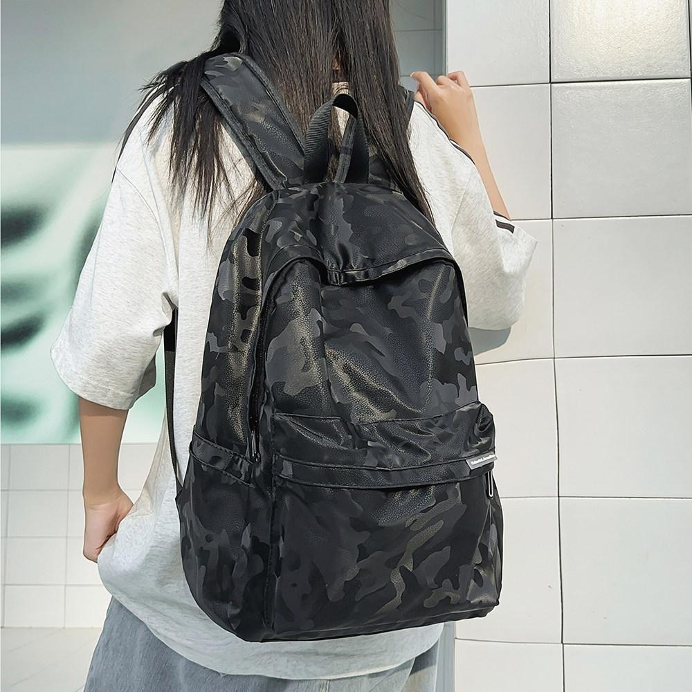 Schoolbag Trendy Brand New Fashionable Large-capacity Backpack Men's and Women's Travel Bags Casual Student Personalized Schoolbag Simple and Neutral
