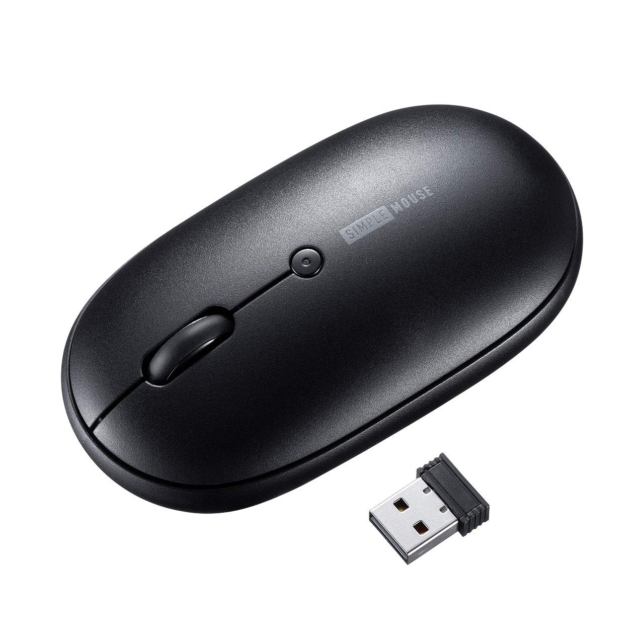 

Sanwa Supply Silent Wireless USB 1200dpi 3 Mouse, 2.4GHz, Connection, Optical, (3-Level Switching), Buttons, Medium, Black, MA-WR187BK чорний
