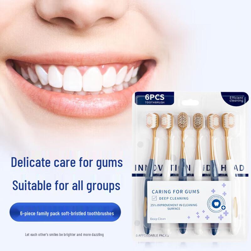 Crest Wide Head Nano Soft Bristle Adult Toothbrush 6-Pack