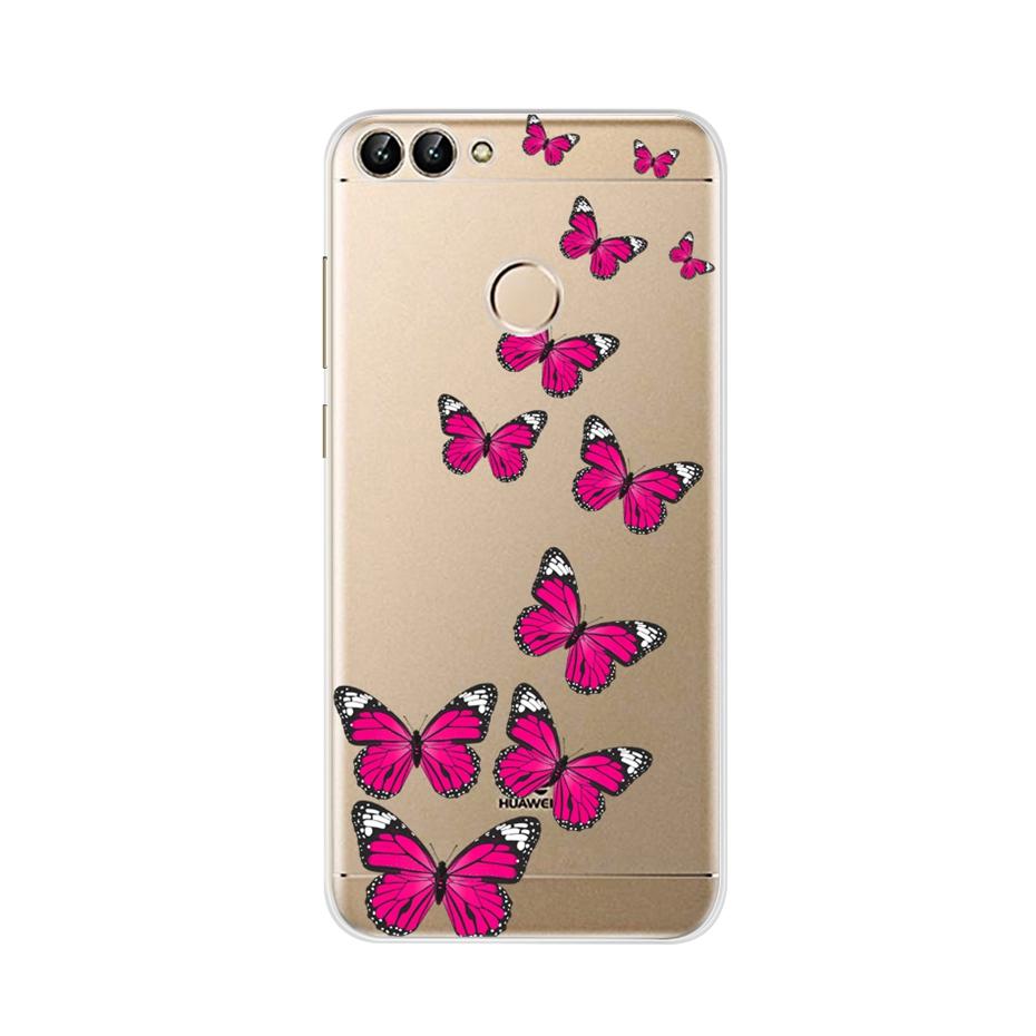 For Huawei P Smart 5.65inch Case Cute TPU Soft Silicone Back Cover Phone Case For Huawei P Smart 2018 FIG-LX1 PSmart Case