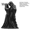 Spooky Gothic Gifts Dancing Grim Reaper Couple Figurine, 3D Printed Hooded Skeleton Dark Style Shelf Decor Statue, Aesthetic Tabletop Decor, Halloween