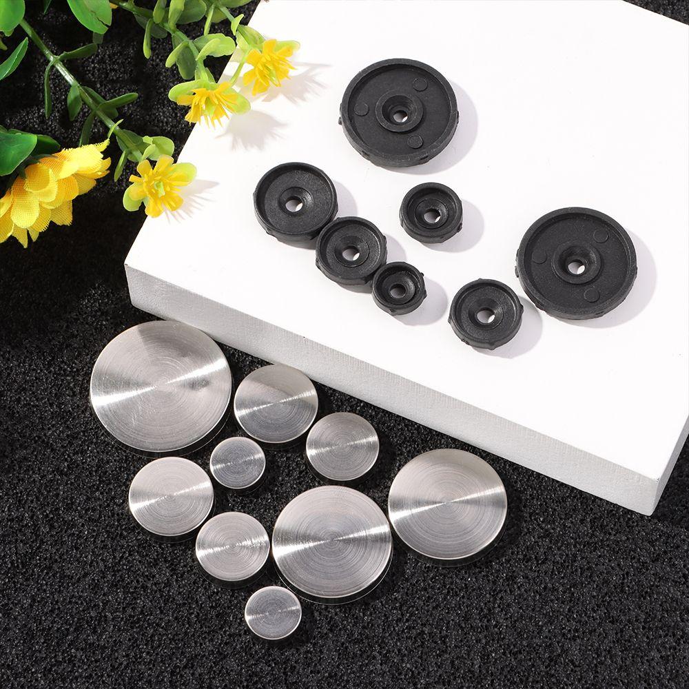 8 Sets 12-30mm Mirror Fasteners Screws Decorative Cap Nail Advertising Glass Screw Stainless Steel Cover Furniture Hardware
