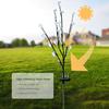 LED Solar Lights Colorful Tree Shaped Garden Stake Lights Pathway Walkway Lawn Patio Backyard Lighting Waterproof Solar Powered 16 LEDs Landscape Lam