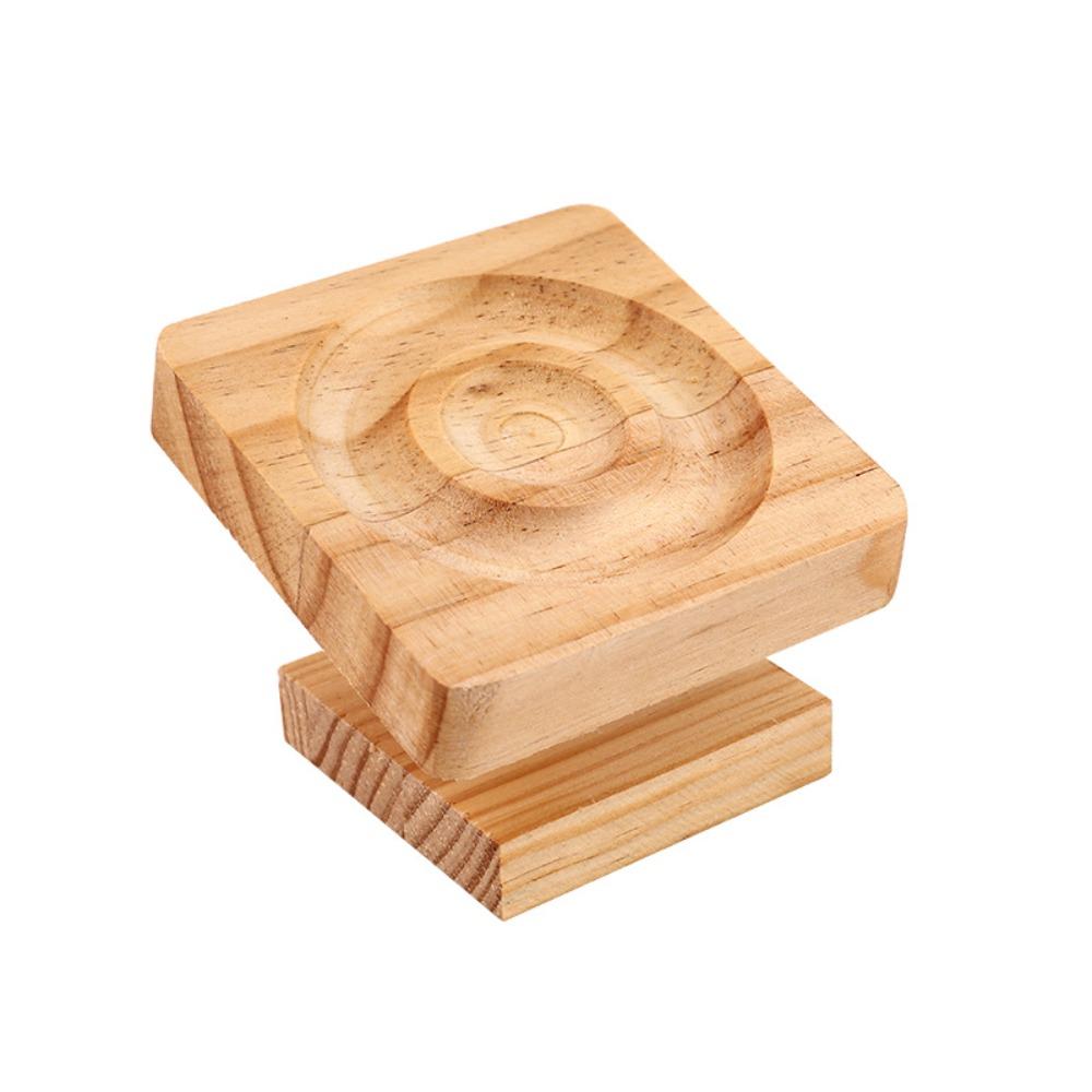 Round Wooden Jewelry Tray Built-in Groove Bracelets Holder Jewelry Display Plate  Photo props Wood Square
