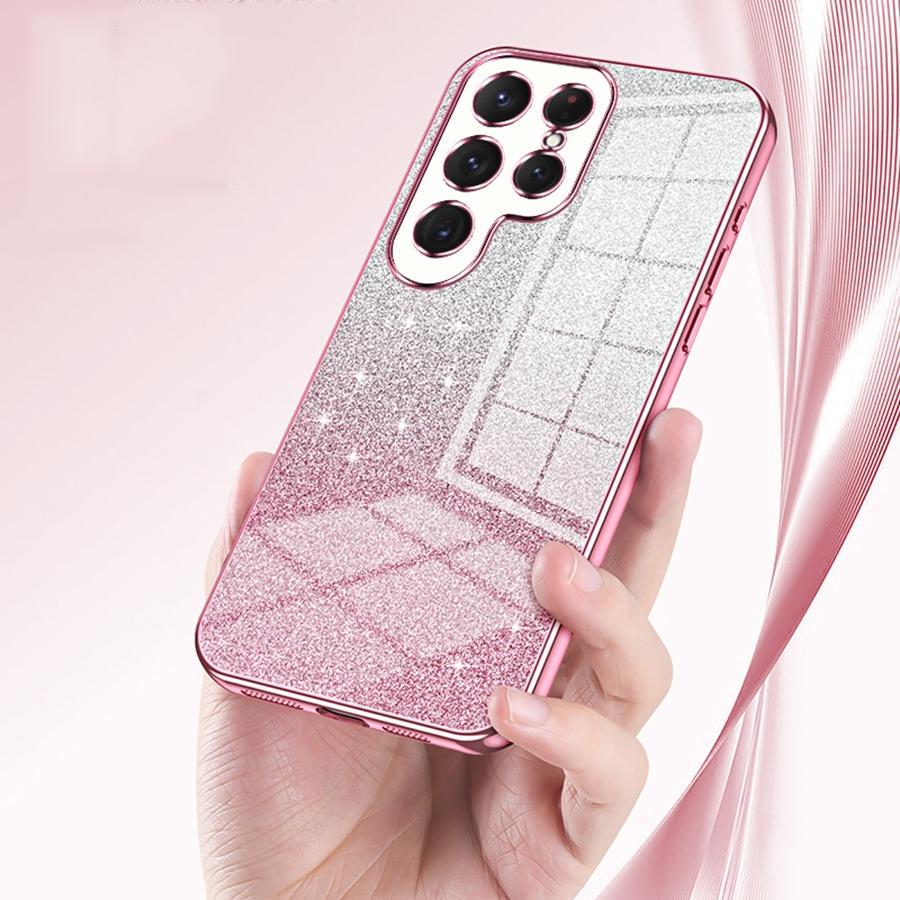 Luxury Plating Glitter Powder Phone Case for iPhone 16 15 14 13 12 11 Samsung S25 S24 S23 S22 A13 A14 A33 A53 A34 A54 Shockproof Soft TPU Back Cover