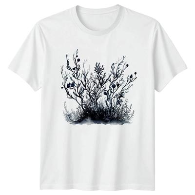 Dark Botanical Sea Plant T-Shirt Gothic Nature Ocean Gift For Him And Her