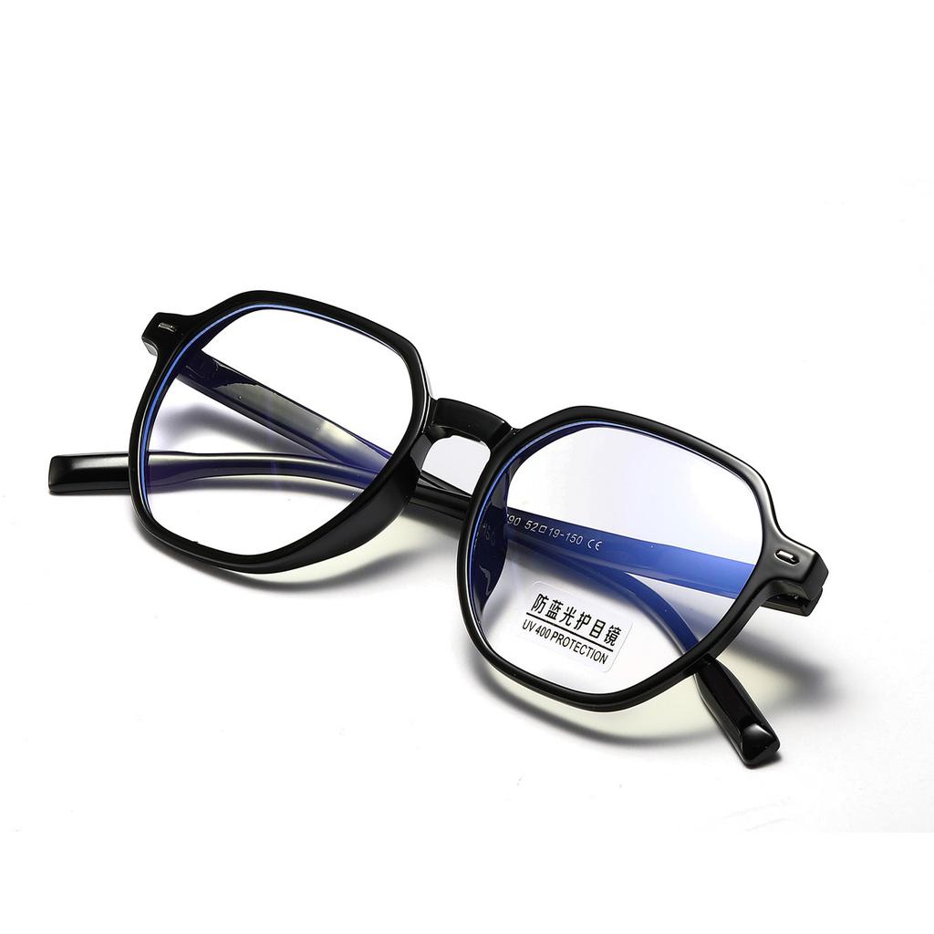 Glasses Men'S Multilateral Square Literary Flat Mirrors Women'S College Wind Mirrors