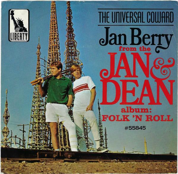 7inch Record JAN BERRY - Universal Coward / I Can't Wait To  F55845 LIBERTY 1965 US Rock Used