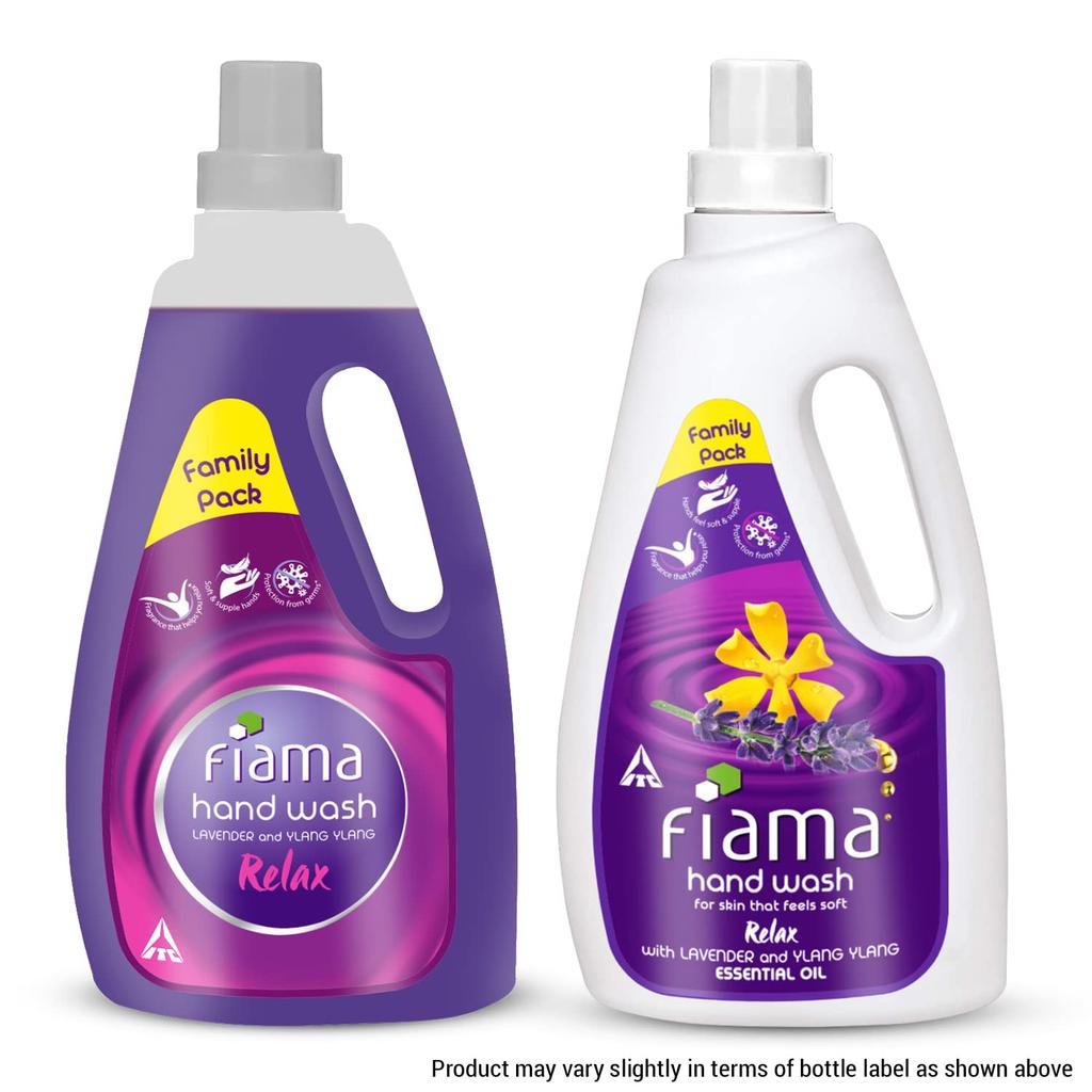 Fiama Relax Hand Wash 1000ml Refill Pack Lavender Ylang Ylang Soft Supple Hands Fragrant Handwash