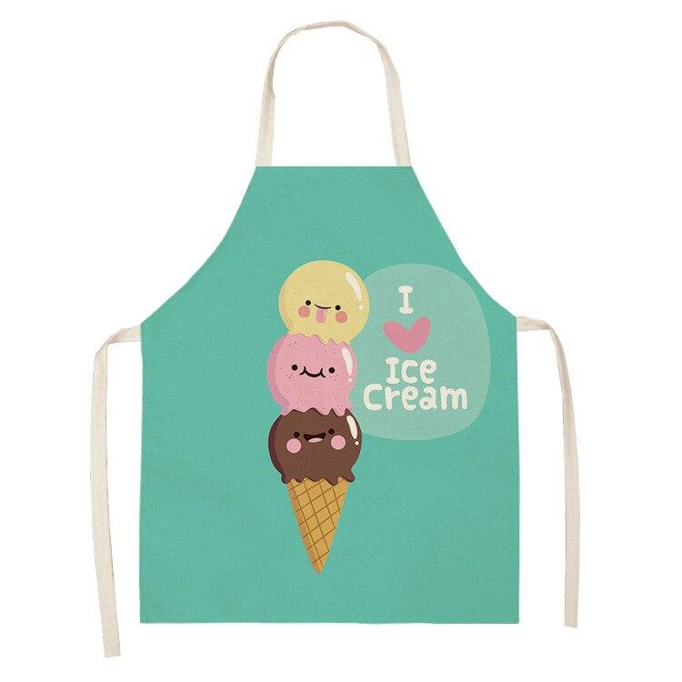 Oil and Stain Proof Chef's Apron Ice Cream Women's Kitchen Linen Apron Waterproof Barber's Apron Unicorn Apron Cleaning Tools