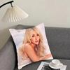 Singer Sabrina Carpenters Cushion Cover Reversible Plush Pillow Cover – For Car, Sofa, Bedroom, Perfect As A Gift.